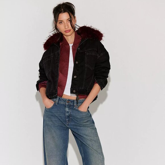 Opal Swing Faux Fur Collar Jacket - Picture 5 of 11